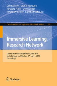 Enlarge image Cover: Immersive Learning Research Network - Springer