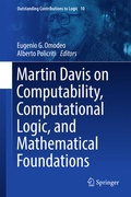 Cover: Martin Davis on Computability, Computational Logic, and Mathematical Foundations - Springer