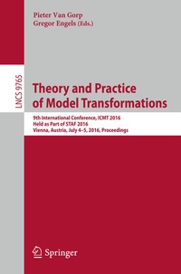 Enlarge image Cover: Theory and Practice of Model Transformations - Springer