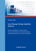 Cover: Low Energy Living Analytics (LELA) - Kovac, Dr. Verlag