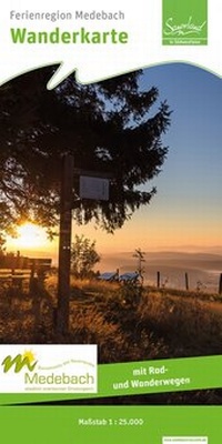 Abbildung von: Wanderkarte Ferienregion Medebach - grünes herz