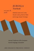 Cover: EUROSLA Yearbook - John Benjamins Publishing Co