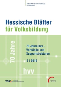 Abbildung von: 70 Jahre hvv - Verbände und Supportstrukturen - wbv Media