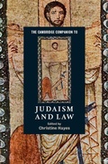 Cover: The Cambridge Companion to Judaism and Law - Cambridge University Press