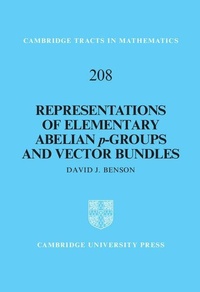 Abbildung von: Representations of Elementary Abelian p-Groups and Vector Bundles - Cambridge University Press