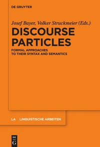 Enlarge image Cover: Discourse Particles - De Gruyter