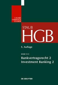 Abbildung von: Bankvertragsrecht - De Gruyter