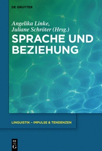 Enlarge image Cover: Sprache und Beziehung - De Gruyter