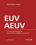 Cover: Kommentar zu EUV und AEUV - Manz