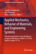 Cover: Applied Mechanics, Behavior of Materials, and Engineering Systems - Springer