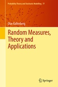 Cover: Random Measures, Theory and Applications - Springer