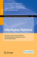 Cover: Information Retrieval - Springer