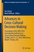 Cover: Advances in Cross-Cultural Decision Making - Springer
