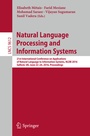 Cover: Natural Language Processing and Information Systems - Springer