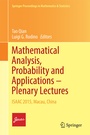 Cover: Mathematical Analysis, Probability and Applications - Plenary Lectures - Springer