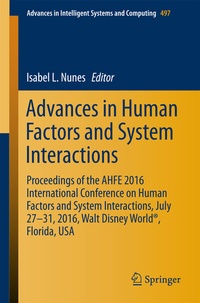 Abbildung von: Advances in Human Factors and System Interactions - Springer