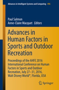 Abbildung von: Advances in Human Factors in Sports and Outdoor Recreation - Springer