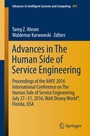 Cover: Advances in The Human Side of Service Engineering - Springer