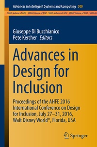 Enlarge image Cover: Advances in Design for Inclusion - Springer