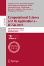 Cover: Computational Science and Its Applications - ICCSA 2016 - Springer