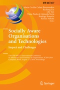 Cover: Socially Aware Organisations and Technologies. Impact and Challenges - Springer