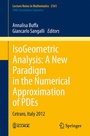 Cover: IsoGeometric Analysis: A New Paradigm in the Numerical Approximation of PDEs - Springer