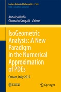 Cover: IsoGeometric Analysis: A New Paradigm in the Numerical Approximation of PDEs - Springer