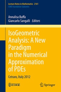Enlarge image Cover: IsoGeometric Analysis: A New Paradigm in the Numerical Approximation of PDEs - Springer