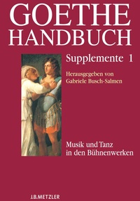 Enlarge image Cover: Goethe-Handbuch Supplemente - J.B. Metzler
