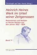 Cover: Heinrich Heines Werk im Urteil seiner Zeitgenossen - J.B. Metzler