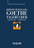 Cover: Johann Wolfgang Goethe: Tageb&uuml;cher - J.B. Metzler
