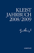 Cover: Kleist-Jahrbuch 2008/09 - J.B. Metzler