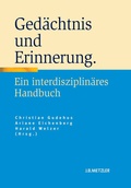 Cover: Ged&auml;chtnis und Erinnerung - J.B. Metzler