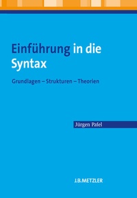 Abbildung von: Einführung in die Syntax - J.B. Metzler