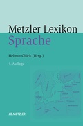 Cover: Metzler Lexikon Sprache - J.B. Metzler