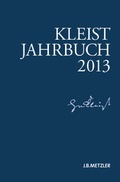 Cover: Kleist-Jahrbuch 2013 - J.B. Metzler