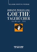 Cover: Johann Wolfgang Goethe: Tageb&uuml;cher - J.B. Metzler