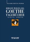 Cover: Johann Wolfgang Goethe: Tageb&uuml;cher - J.B. Metzler