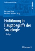 Cover: Einf&uuml;hrung in Hauptbegriffe der Soziologie - Springer VS