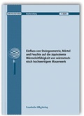 Cover: Einfluss von Steingeometrie, M&ouml;rtel und Feuchte auf die &auml;quivalente W&auml;rmeleitf&auml;higkeit von w&auml;rmetechnisch hochwertigem Mauerwerk - Fraunhofer IRB Verlag