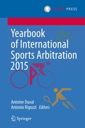 Cover: Yearbook of International Sports Arbitration 2015 - T.M.C. Asser Press