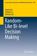 Cover: Random-Like Bi-level Decision Making - Springer