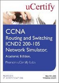 Abbildung von: CCNA Routing and Switching ICND2 200-105 Network Simulator, Pearson uCertify Academic Edition Student Access Card - Pearson It Certification