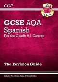 Cover: GCSE Spanish AQA Revision Guide: with Online Edition & Audio (For exams in 2025) - Coordination Group Publications Ltd (CGP)