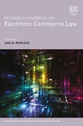 Cover: Research Handbook on Electronic Commerce Law - Edward Elgar Publishing