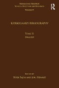 Cover: Volume 19, Tome II: Kierkegaard Bibliography - Routledge