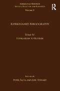 Cover: Volume 19, Tome IV: Kierkegaard Bibliography - Routledge