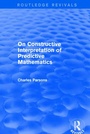 Cover: On Constructive Interpretation of Predictive Mathematics (1990) - Routledge