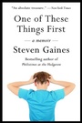 Cover: One of These Things First - Delphinium Books