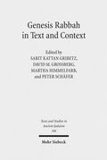 Cover: Genesis Rabbah in Text and Context - Mohr Siebeck